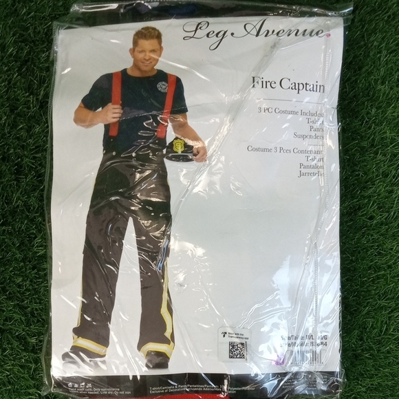 👻 🍒 Leg Avenue Fire Captain Halloween Costume - Picture 1 of 2